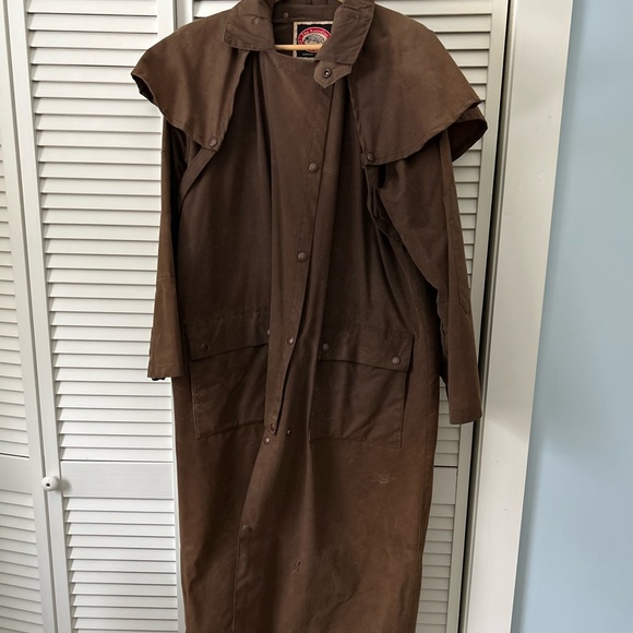 Vintage Men’s Australian Outback Collection Oil Skin Duster & Cowboy Hat - Picture 2 of 16